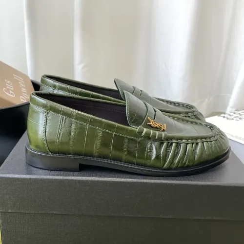 Replica Yves Saint Laurent YSL Leather Shoes For Women #1461644 $118.00 USD for Wholesale