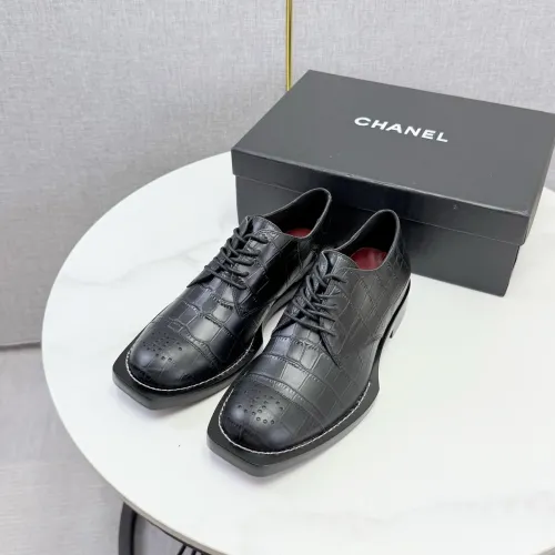 Replica Chanel Leather Shoes For Women #1461668 $118.00 USD for Wholesale