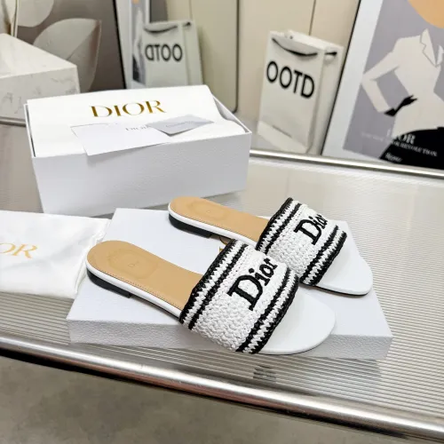 Replica Christian Dior Slippers For Women #1461730 $92.00 USD for Wholesale