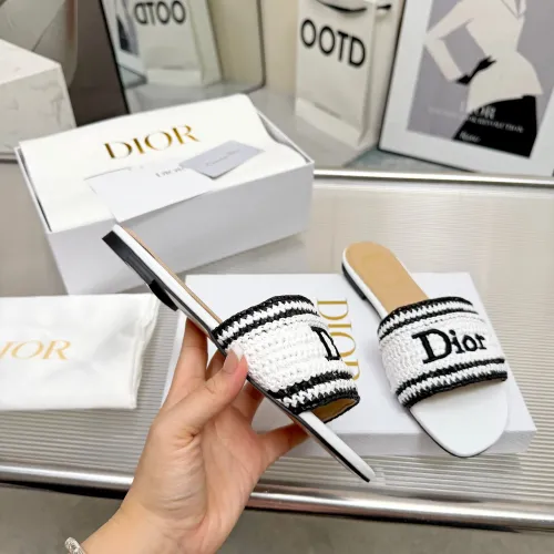 Replica Christian Dior Slippers For Women #1461730 $92.00 USD for Wholesale