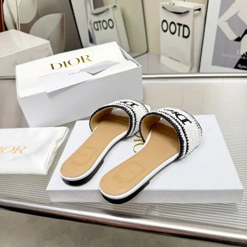 Replica Christian Dior Slippers For Women #1461730 $92.00 USD for Wholesale