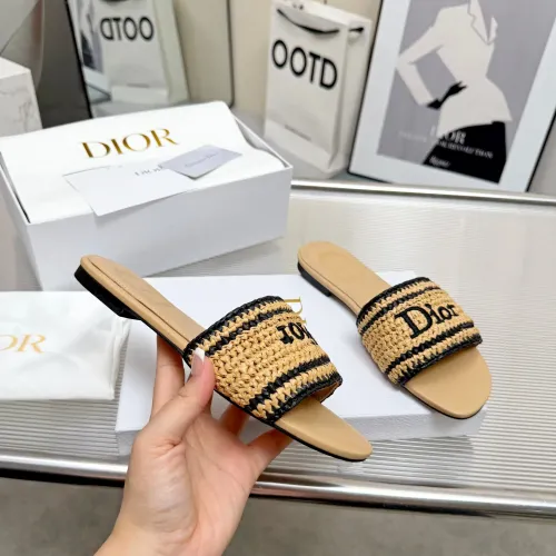Replica Christian Dior Slippers For Women #1461733 $92.00 USD for Wholesale