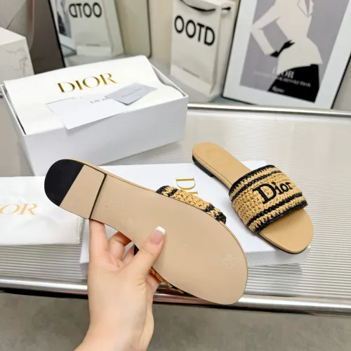 Replica Christian Dior Slippers For Women #1461733 $92.00 USD for Wholesale