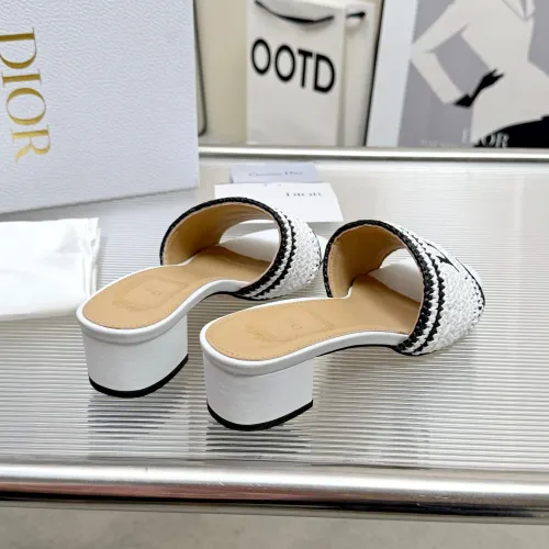 Replica Christian Dior Slippers For Women #1461734 $92.00 USD for Wholesale
