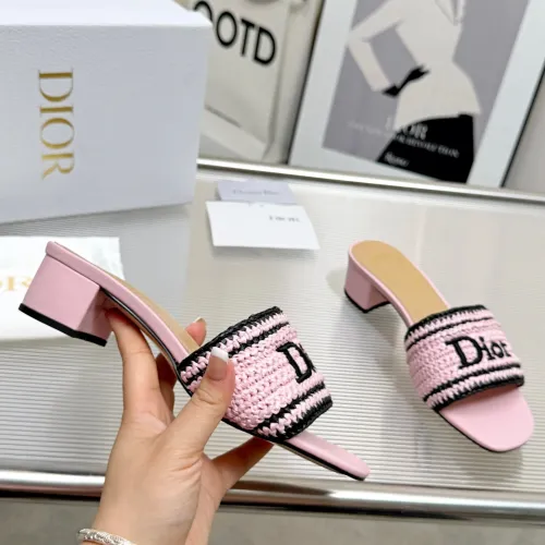 Replica Christian Dior Slippers For Women #1461735 $92.00 USD for Wholesale