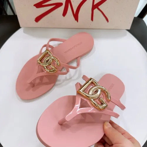 Replica Dolce & Gabbana D&G Slippers For Women #1461740 $56.00 USD for Wholesale
