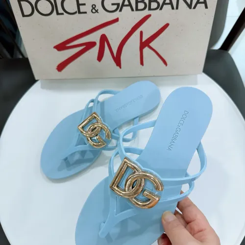 Replica Dolce & Gabbana D&G Slippers For Women #1461741 $56.00 USD for Wholesale