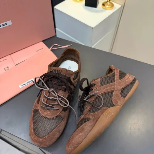 Replica MIU MIU Casual Shoes For Women #1461785 $85.00 USD for Wholesale