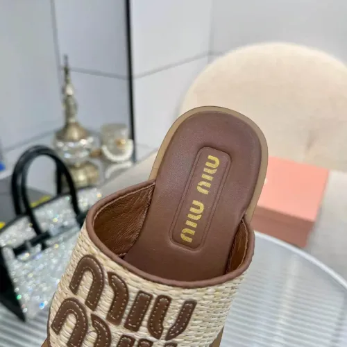 Replica MIU MIU Slippers For Women #1461847 $85.00 USD for Wholesale