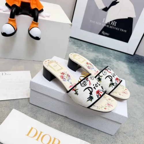 Replica Christian Dior Slippers For Women #1461856 $82.00 USD for Wholesale
