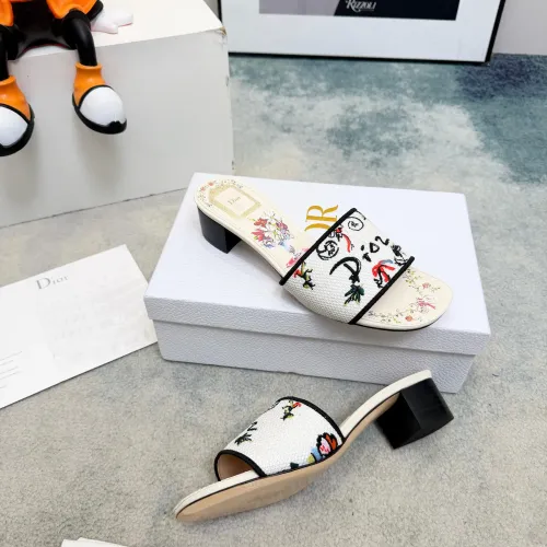 Replica Christian Dior Slippers For Women #1461856 $82.00 USD for Wholesale