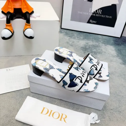 Replica Christian Dior Slippers For Women #1461858 $82.00 USD for Wholesale