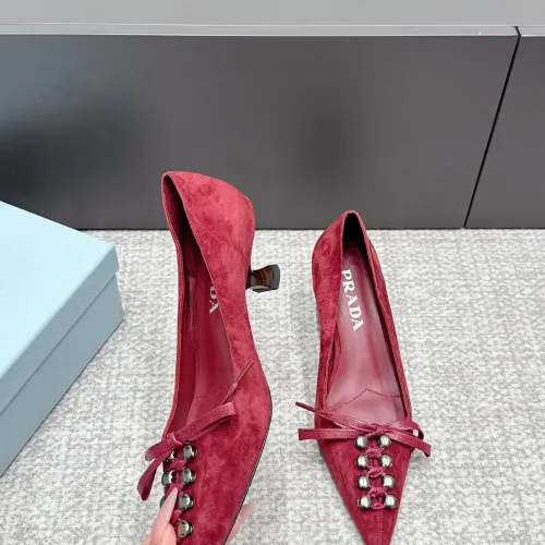 Replica Prada High-heeled Shoes For Women #1461910 $108.00 USD for Wholesale