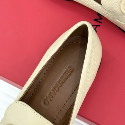 Replica Salvatore Ferragamo Leather Shoes For Women #1461912 $112.00 USD for Wholesale