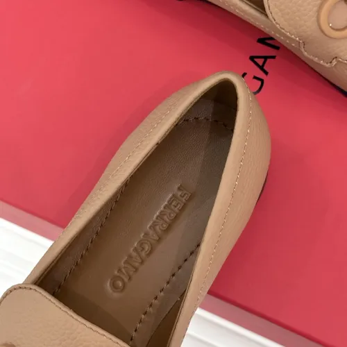 Replica Salvatore Ferragamo Leather Shoes For Women #1461913 $112.00 USD for Wholesale