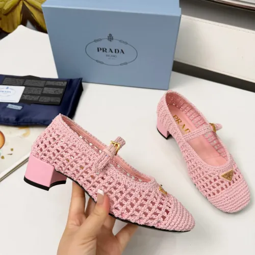Replica Prada High-heeled Shoes For Women #1461920 $122.00 USD for Wholesale