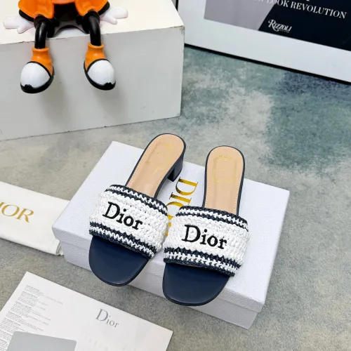 Replica Christian Dior Slippers For Women #1462002 $98.00 USD for Wholesale