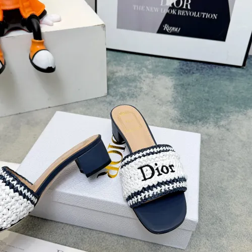 Replica Christian Dior Slippers For Women #1462002 $98.00 USD for Wholesale