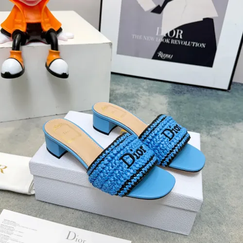 Replica Christian Dior Slippers For Women #1462003 $98.00 USD for Wholesale