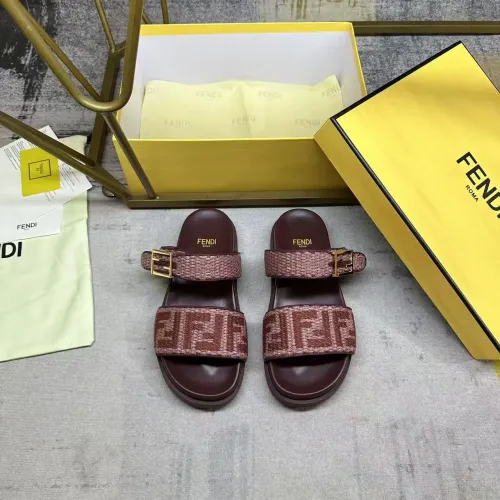 Replica Fendi Slippers For Women #1462067 $82.00 USD for Wholesale
