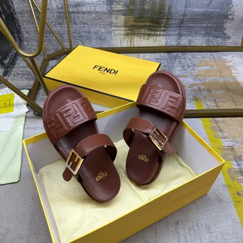 Replica Fendi Slippers For Women #1462070 $82.00 USD for Wholesale
