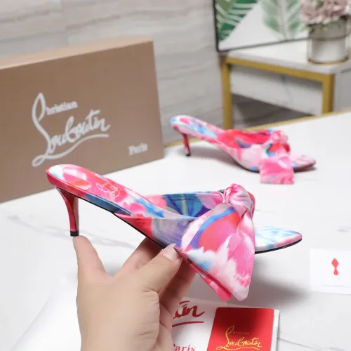 Replica Christian Louboutin CL Slippers For Women #1462205 $108.00 USD for Wholesale