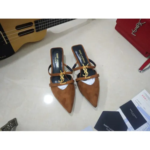 Replica Yves Saint Laurent YSL Slippers For Women #1462237 $100.00 USD for Wholesale