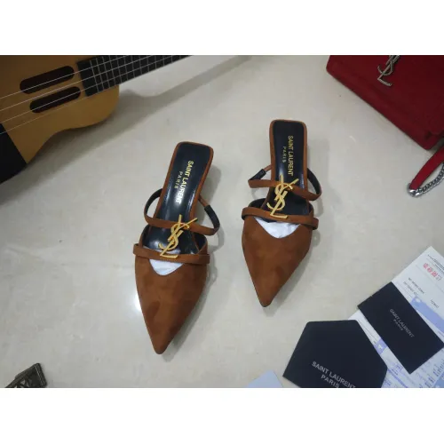Replica Yves Saint Laurent YSL Slippers For Women #1462237 $100.00 USD for Wholesale