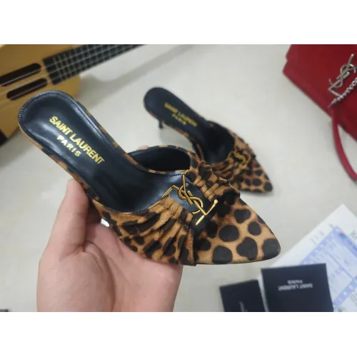 Replica Yves Saint Laurent YSL Slippers For Women #1462239 $98.00 USD for Wholesale