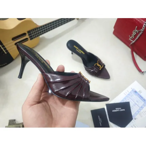 Replica Yves Saint Laurent YSL Slippers For Women #1462243 $98.00 USD for Wholesale