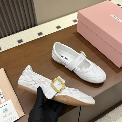 Replica MIU MIU Flat Shoes For Women #1462306 $100.00 USD for Wholesale