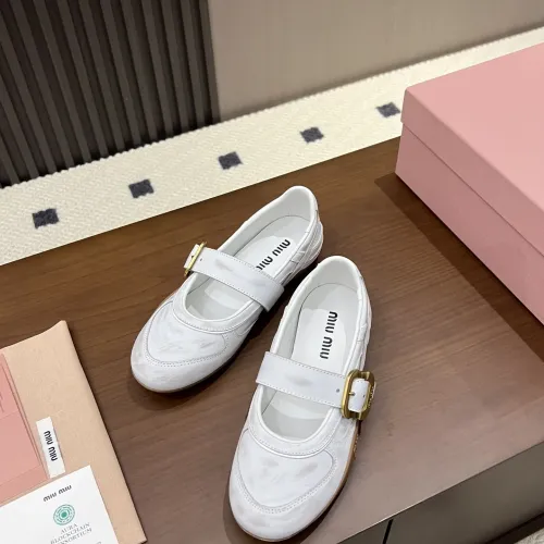 Replica MIU MIU Flat Shoes For Women #1462306 $100.00 USD for Wholesale
