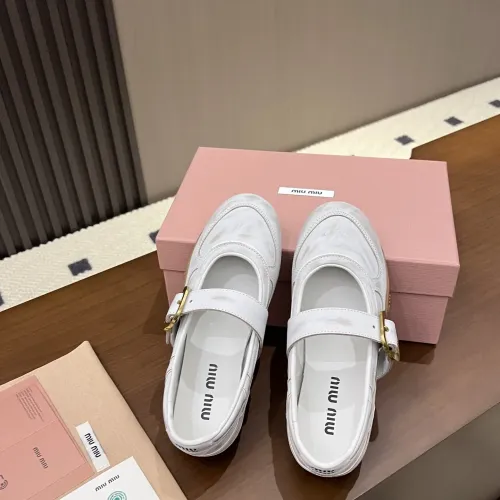 Replica MIU MIU Flat Shoes For Women #1462306 $100.00 USD for Wholesale