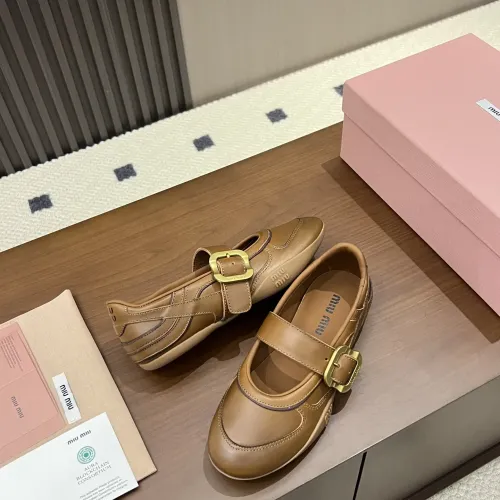 Replica MIU MIU Flat Shoes For Women #1462307 $100.00 USD for Wholesale