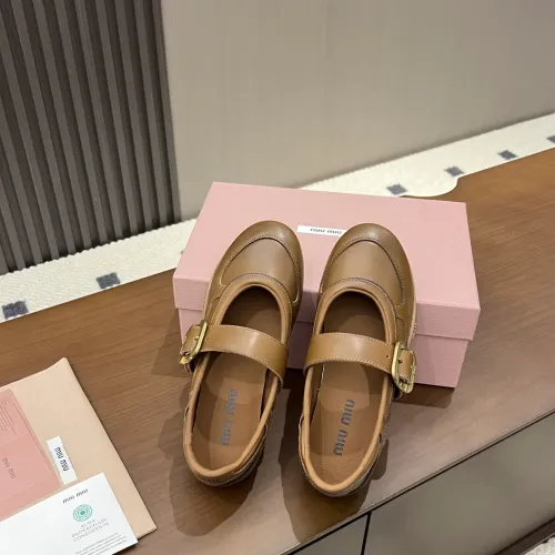 Replica MIU MIU Flat Shoes For Women #1462307 $100.00 USD for Wholesale