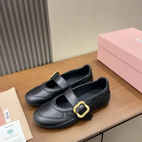 MIU MIU Flat Shoes For Women #1462308 $100.00 USD, Wholesale Replica MIU MIU Flat Shoes