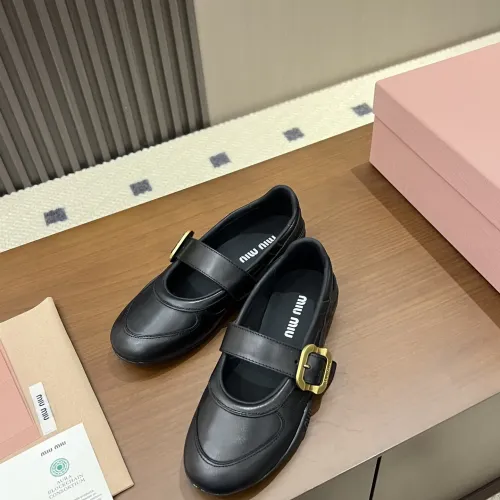 Replica MIU MIU Flat Shoes For Women #1462308 $100.00 USD for Wholesale