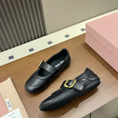Replica MIU MIU Flat Shoes For Women #1462308 $100.00 USD for Wholesale
