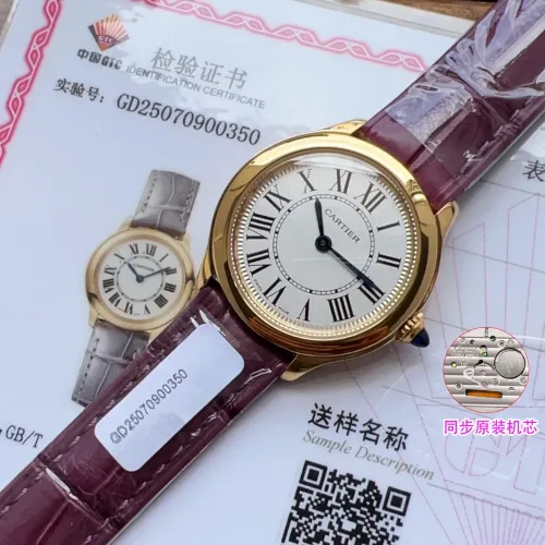 Replica Cartier AAA Quality Watches In Gold For Women #1462590 $340.50 USD for Wholesale