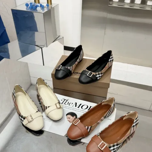Replica Burberry Flat Shoes For Women #1462846 $85.00 USD for Wholesale