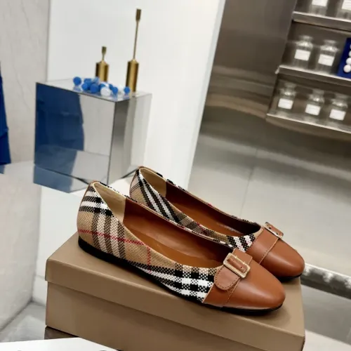 Replica Burberry Flat Shoes For Women #1462847 $85.00 USD for Wholesale