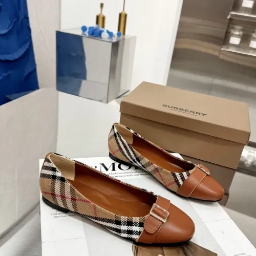 Replica Burberry Flat Shoes For Women #1462847 $85.00 USD for Wholesale