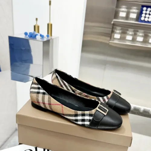 Replica Burberry Flat Shoes For Women #1462848 $85.00 USD for Wholesale