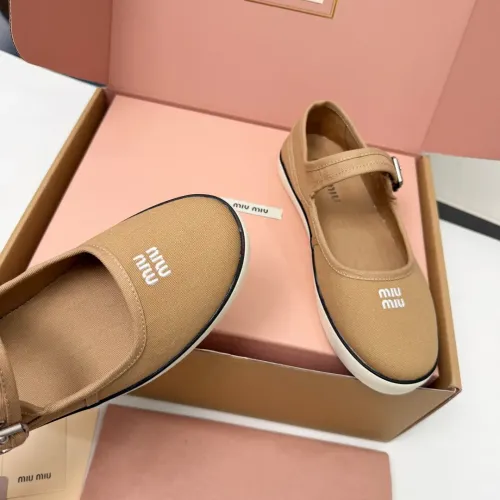 Replica MIU MIU Flat Shoes For Women #1462873 $85.00 USD for Wholesale