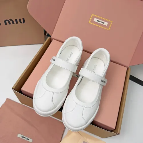 Replica MIU MIU Flat Shoes For Women #1462892 $92.00 USD for Wholesale