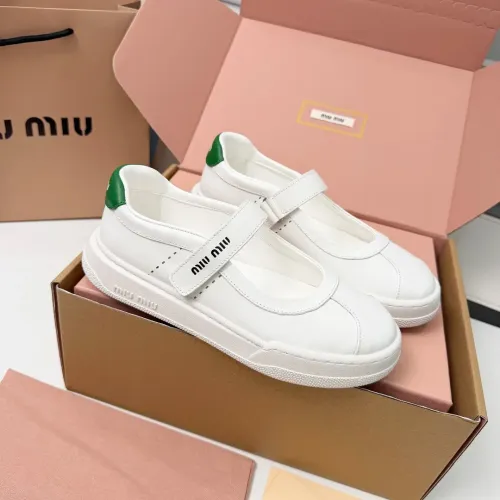 MIU MIU Flat Shoes For Women #1462895 $92.00 USD, Wholesale Replica MIU MIU Flat Shoes