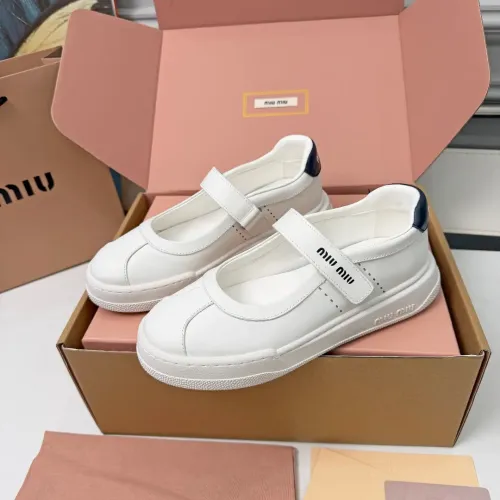 Replica MIU MIU Flat Shoes For Women #1462896 $92.00 USD for Wholesale