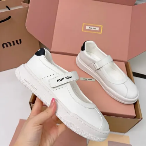 Replica MIU MIU Flat Shoes For Women #1462897 $92.00 USD for Wholesale