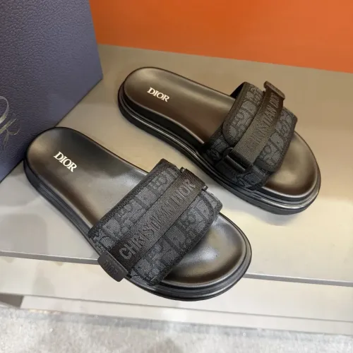 Replica Christian Dior Slippers For Men #1463205 $52.00 USD for Wholesale
