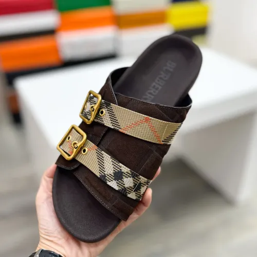 Replica Burberry Slippers For Men #1463216 $64.00 USD for Wholesale